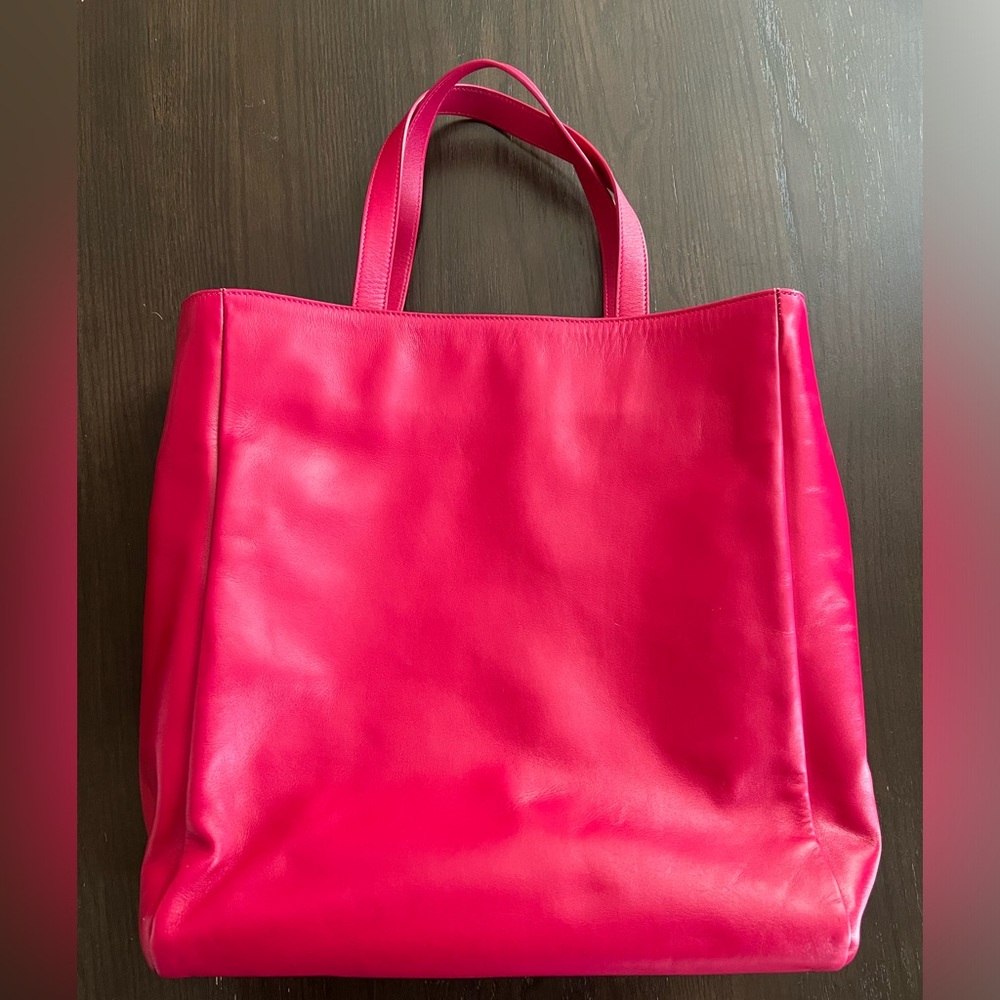 Saint Laurent reverse Shopping Tote in Pink